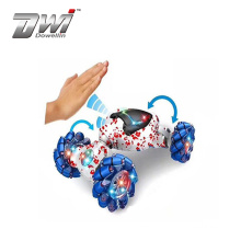 DWI  Hand Induction Control RC Vehicle Musical 360 Degree Rolling Double Side Hand Gesture Control Stunt Car for Adults
